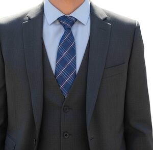 KAI LONG Men's 100% Silk Striped Tie